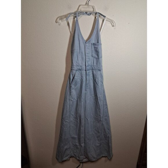 Universal Thread Dresses & Skirts - NWT Universal Thread Denim Halter Maxi Dress Chambray Women's Size 00